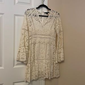 Boston Proper boho style lace dress